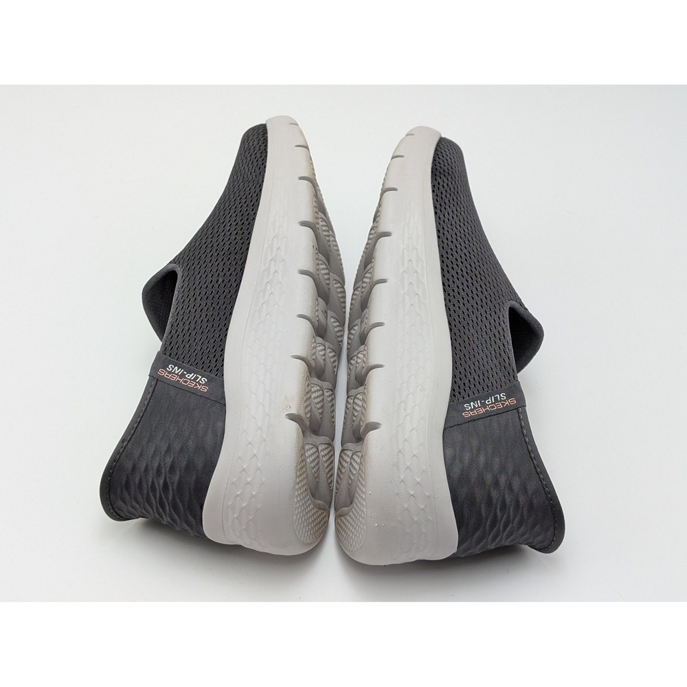 Skechers GoWalk Slip-ins Womens 8 Charcoal Grey Hands Free Walking Shoes 124963W - Picture 8 of 9